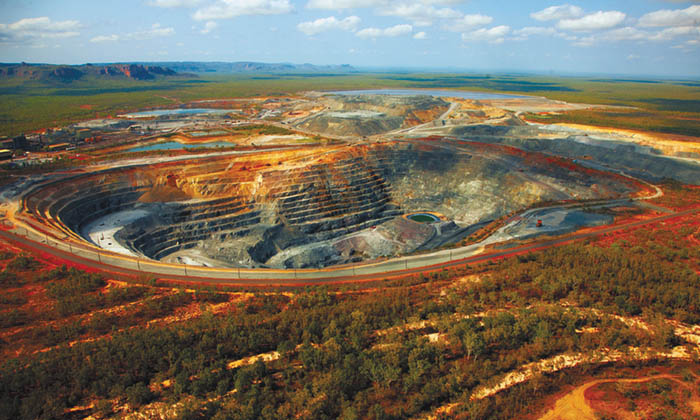  Mine d'uranium à Kakadu Park en Australi
